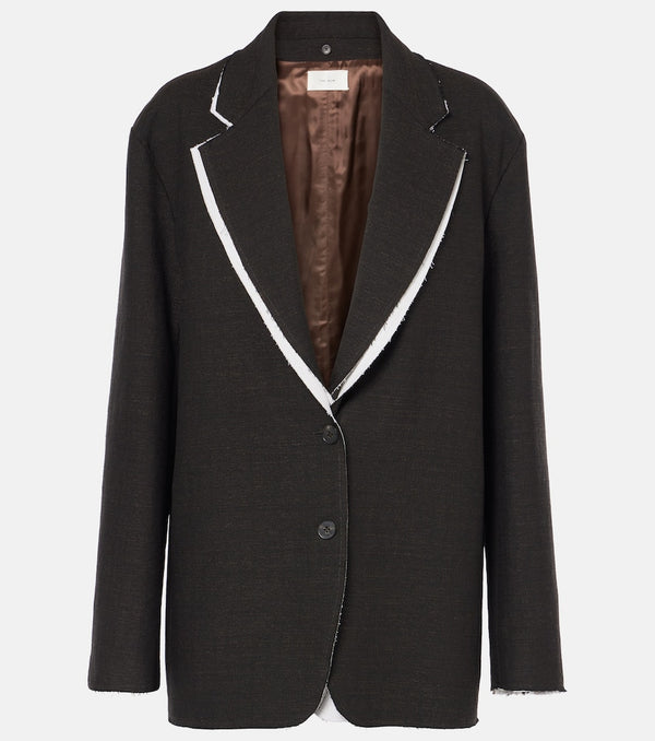 The Row Lysandre cotton and wool-blend blazer