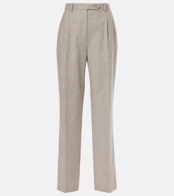 The Row Norbert wool and cashmere straight pants