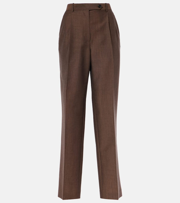 The Row Norbert mohair and wool straight pants