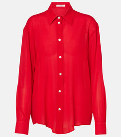 The Row Elia silk-blend shirt