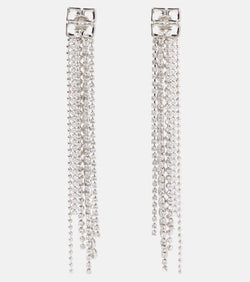 Givenchy 4G Liquid fringed embellished drop earrings