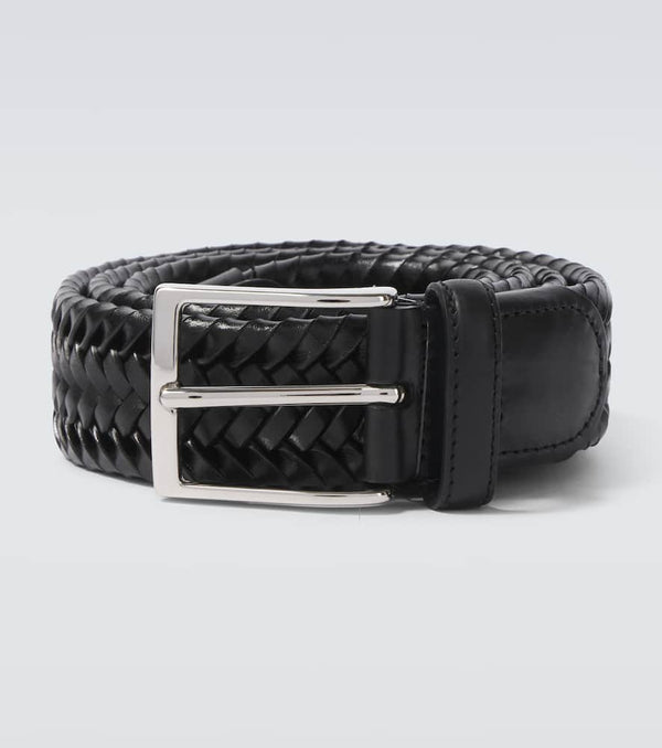 Rubinacci Braided leather belt