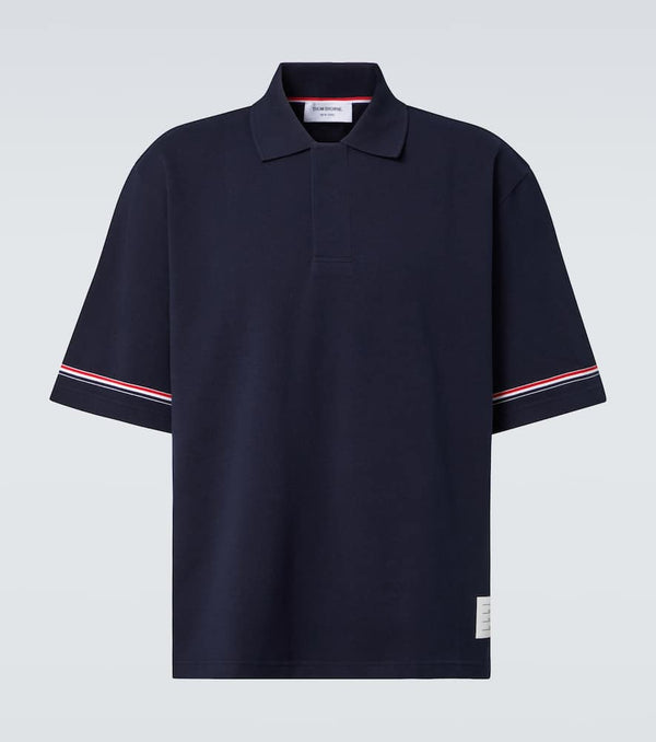 Thom Browne RWB Stripe cotton polo shirt