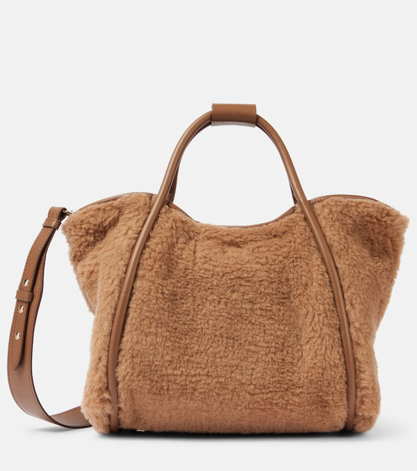 Max Mara Marine Small teddy tote bag