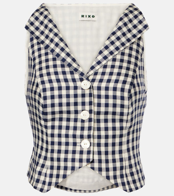 Rixo Tiggy checked vest