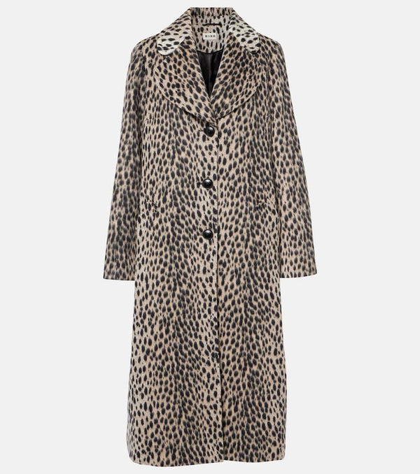 Rixo Rosemary leopard-print coat