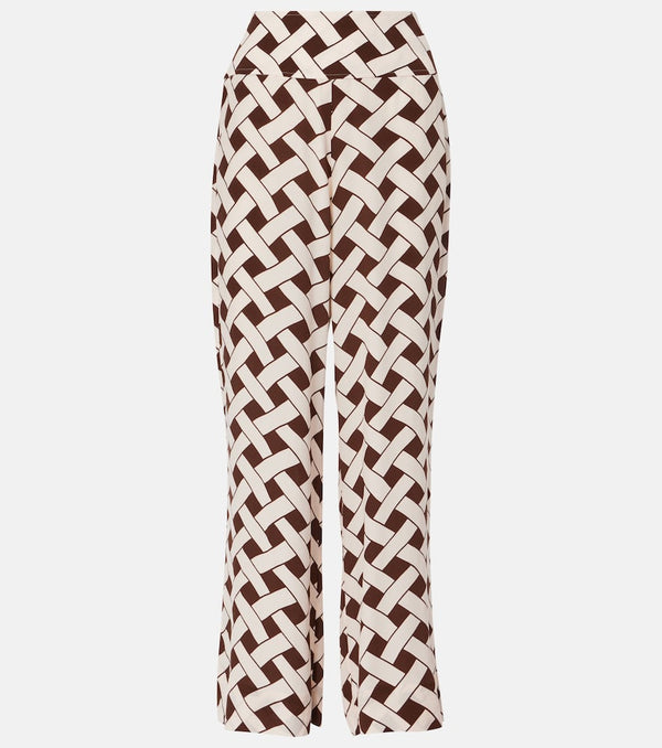 Rixo Isotta printed wide-leg pants