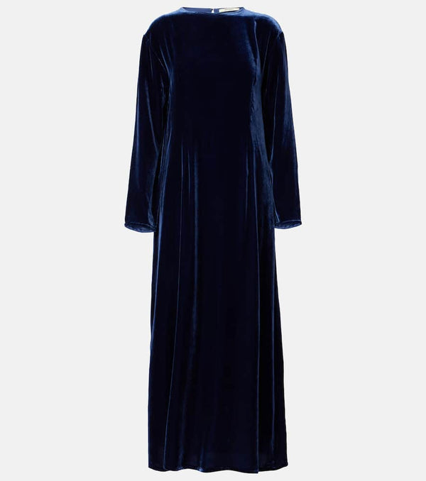 Asceno Jody velvet maxi dress