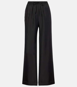 Asceno Aurelia silk twill straight pants