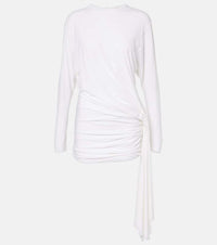 Christopher Esber Side Cowl draped jersey minidress