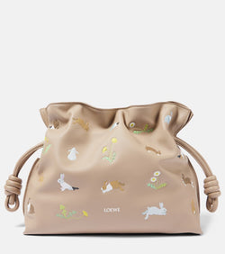 Loewe Bunny Flamenco Medium leather clutch