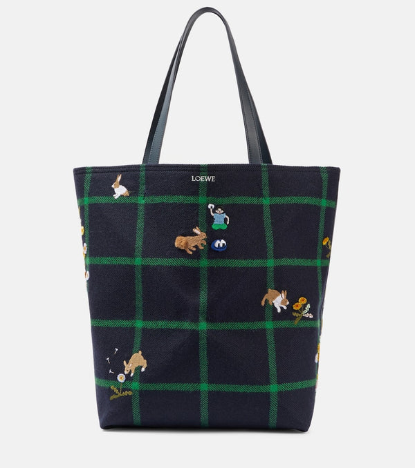 Loewe Bunny XL Puzzle Fold canvas tote bag