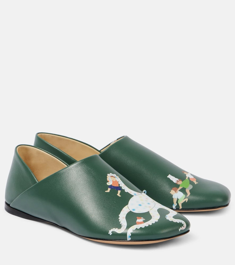 Loewe x Suna Fujita Toy leather loafers