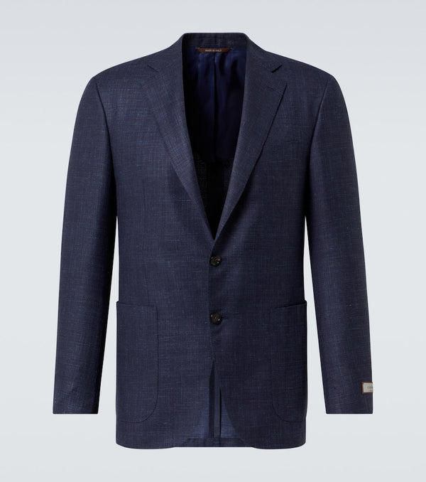 Canali Wool, silk, and linen blazer