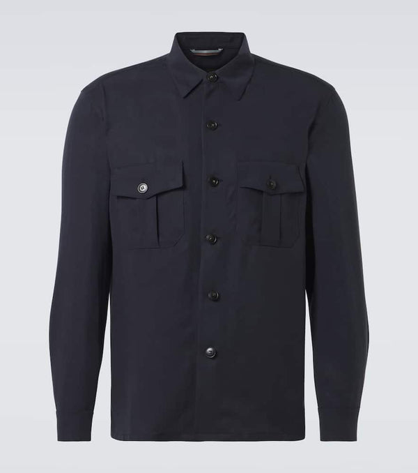 Canali Straight-cut overshirt