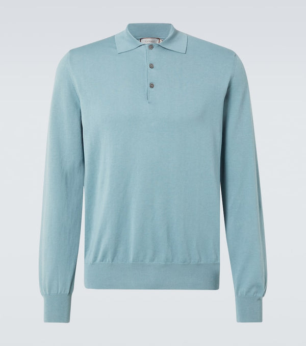 Canali Cotton polo sweater