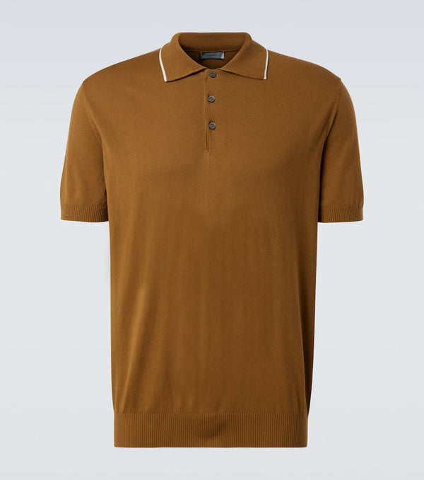 Canali Cotton piqué polo shirt