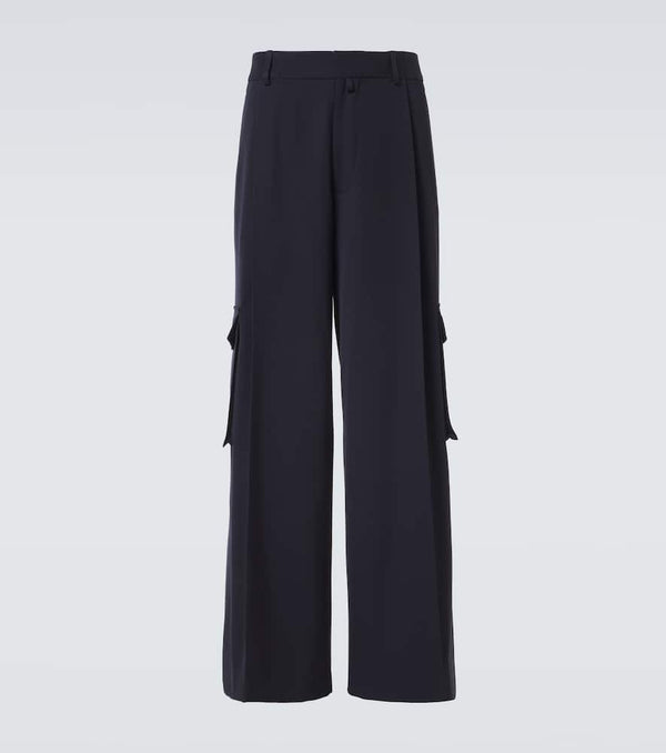 Dries Van Noten High-rise wool cargo pants