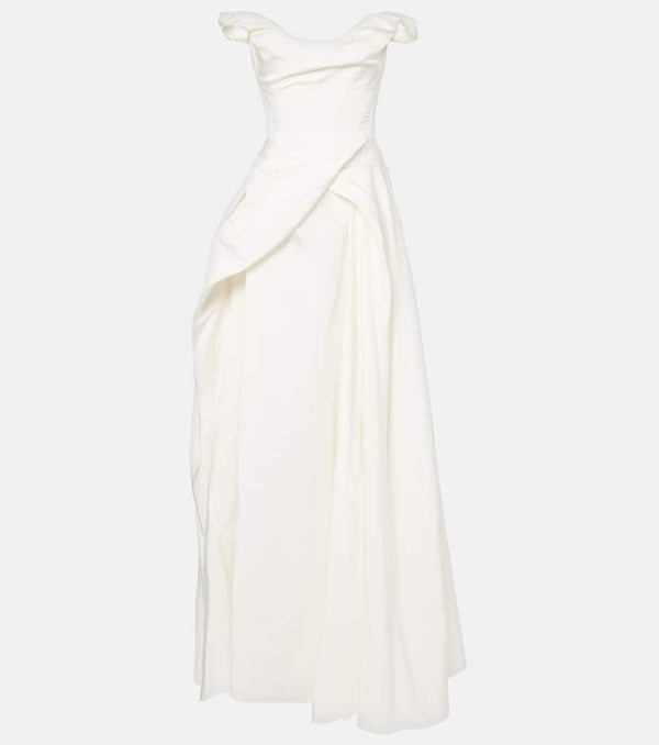 Vivienne Westwood Bridal Tabitha off-shoulder faille gown