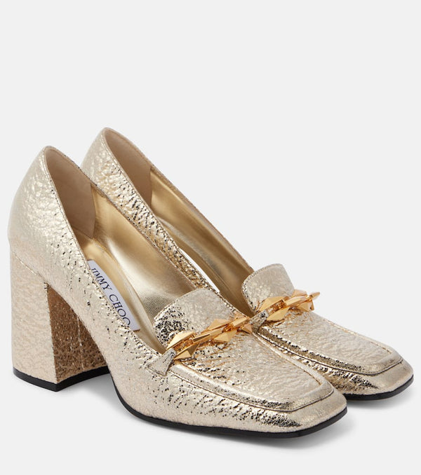 Jimmy Choo Diamond Tilda 80 loafer pumps