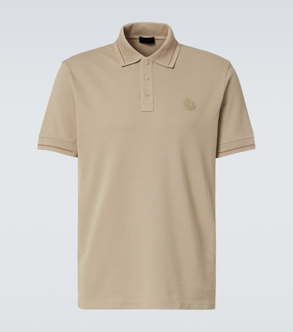 Moncler Logo cotton piqué polo shirt