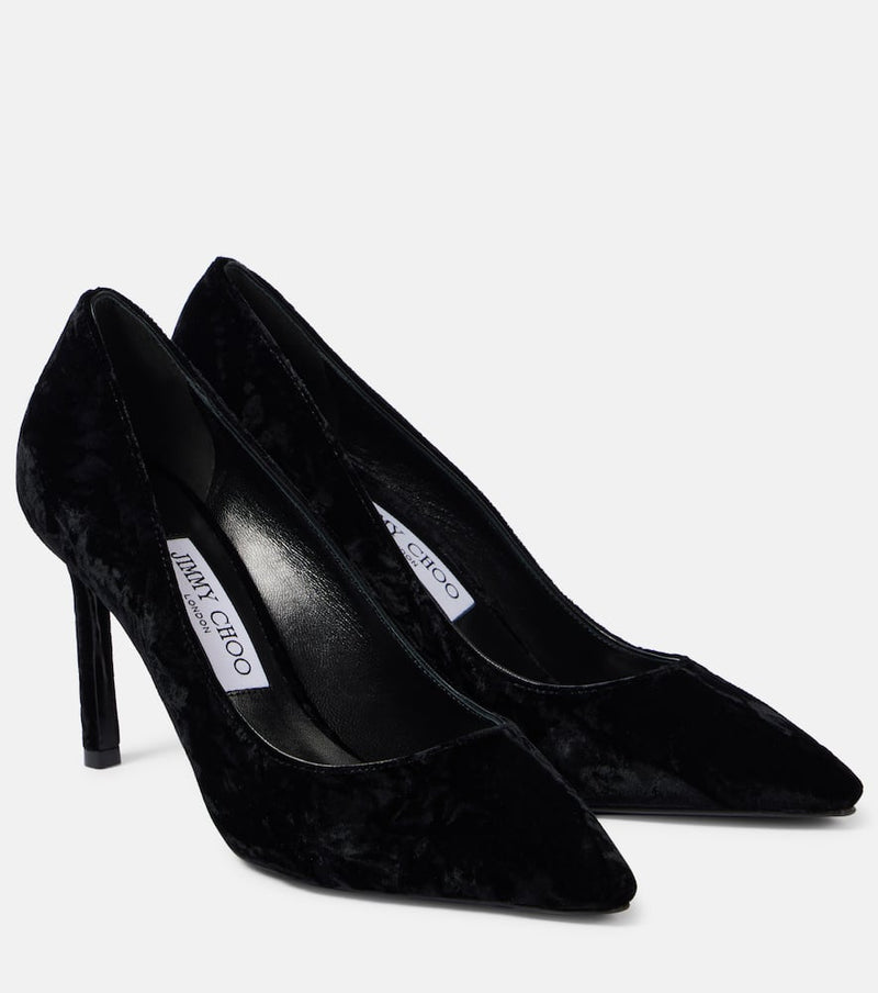 Jimmy Choo Romy 85 velvet pumps