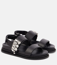 Jimmy Choo Verity embellished leather sandals