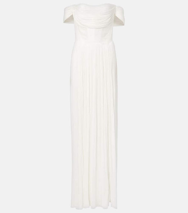 Maria Lucia Hohan Sharon off-shoulder silk gown