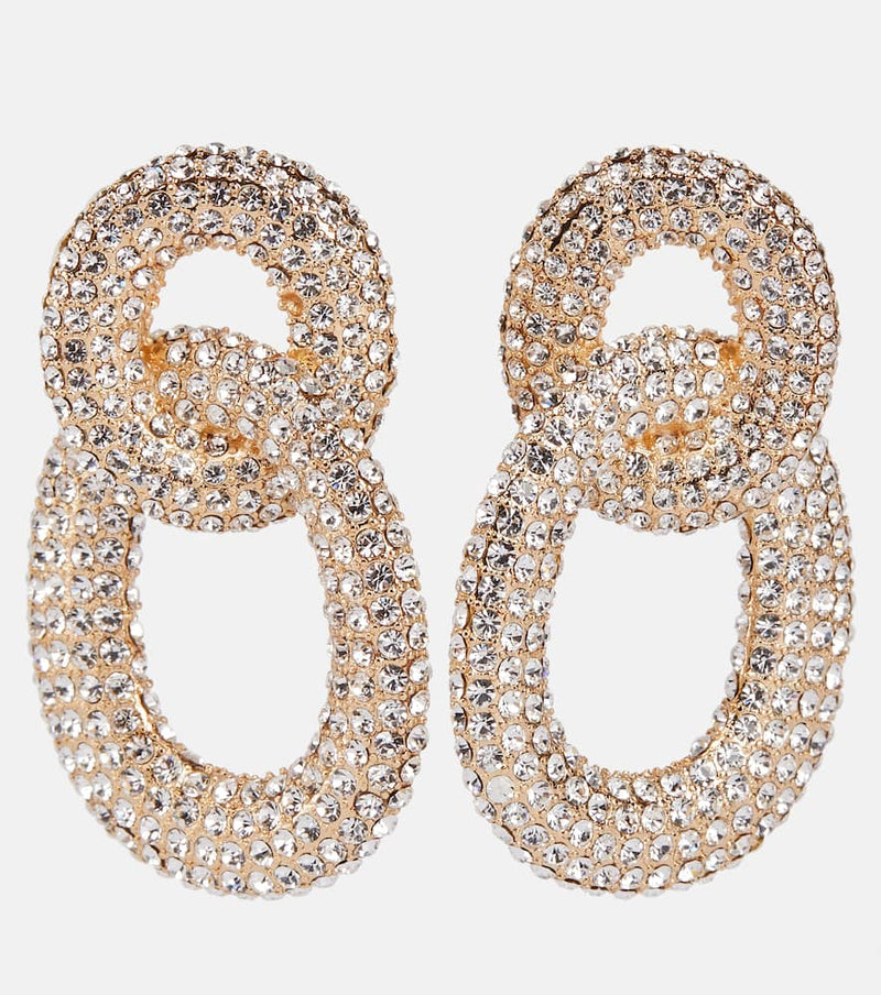 Self-Portrait Crystal-embellished earrings