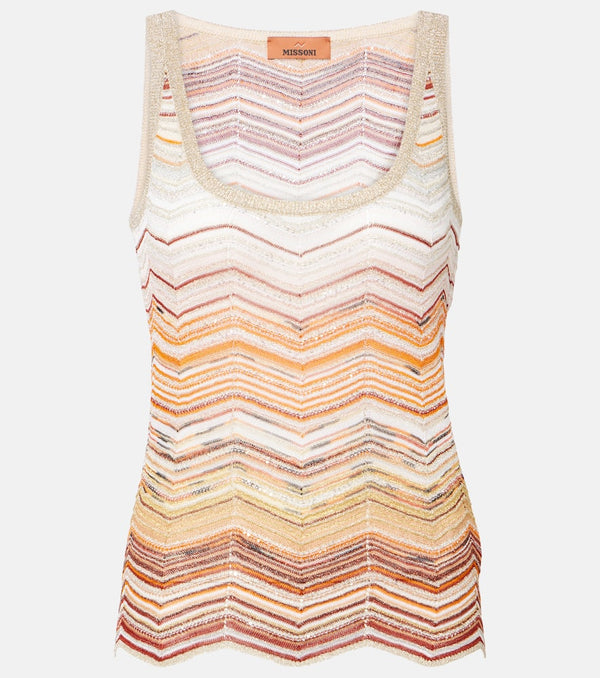 Missoni Zigag lamé tank top