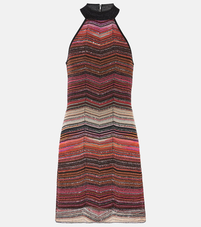 Missoni Zig Zag metallic minidress