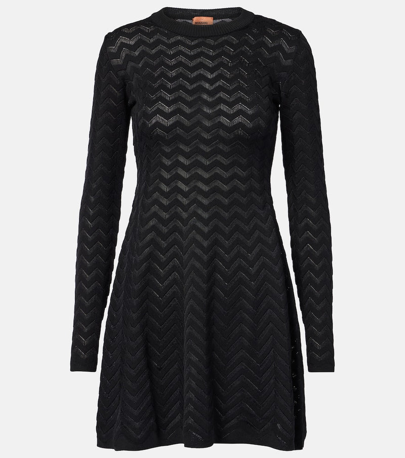 Missoni Zig Zag cotton-blend minidress