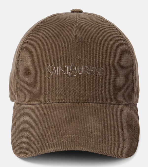 Saint Laurent Corduroy baseball cap