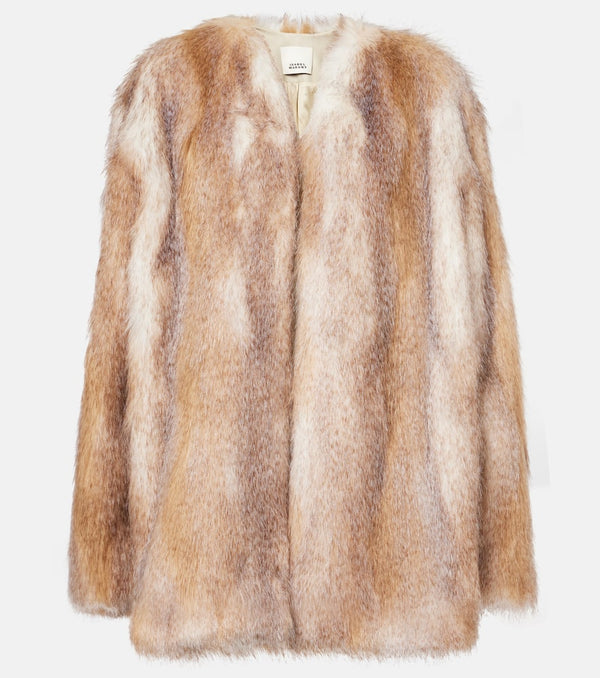 Isabel Marant Aglae faux fur coat