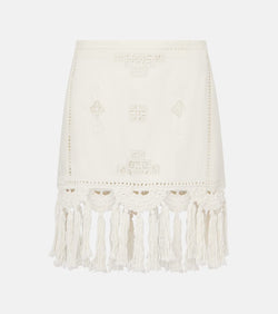 Isabel Marant Sandra macramé cotton miniskirt