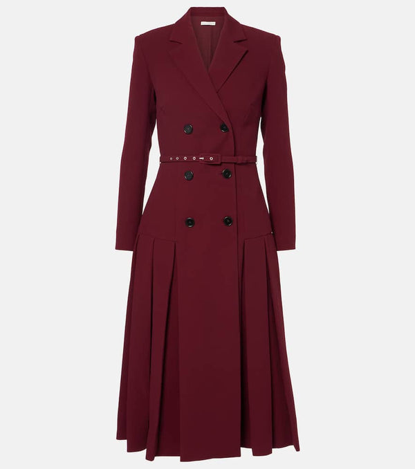 Emilia Wickstead Chaney pleated crêpe blazer dress