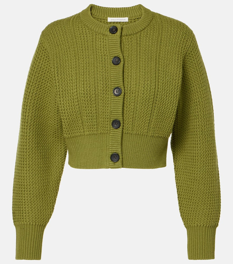 Emilia Wickstead Albert cropped wool cardigan