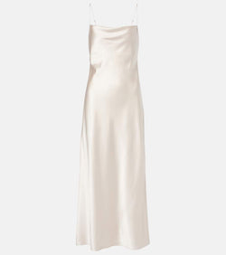 Dorothee Schumacher Sense Of Shine draped silk-blend slip dress