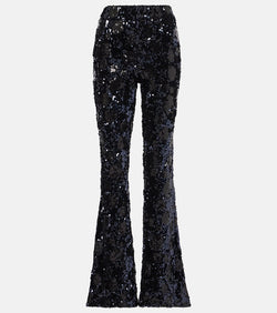 Dorothee Schumacher Sequin high-rise flare pants