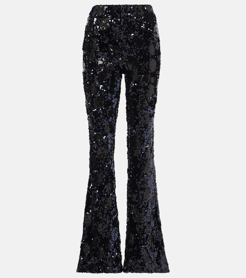 Dorothee Schumacher Sequin high-rise flare pants