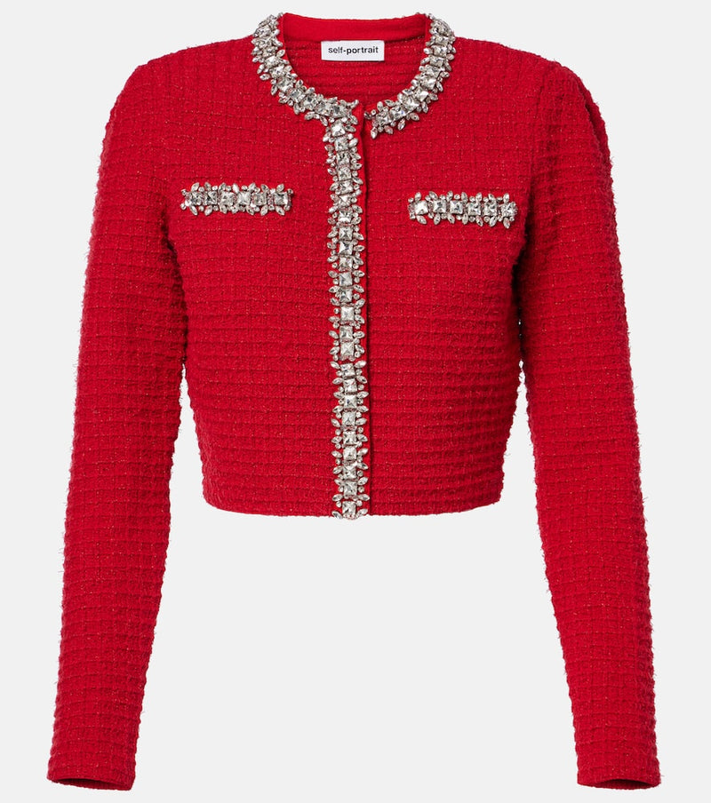 Self-Portrait Embellished cardigan