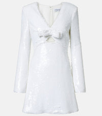 Self-Portrait Sequined minidress