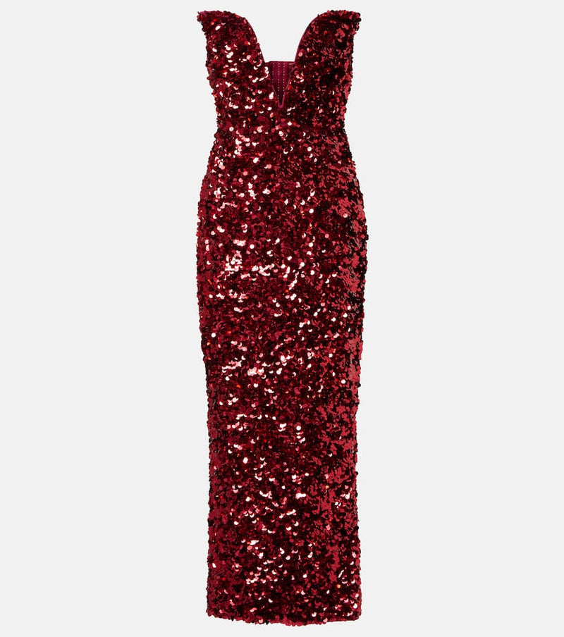 Self-Portrait Sequined cocktail dress