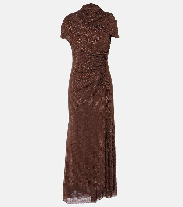 Self-Portrait Embellished cutout midi dress