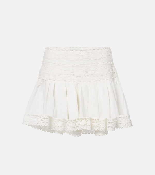 Marant Etoile Violanaga linen and cotton midi skirt