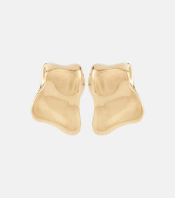 Oscar de la Renta Sculpted clip-on earrings