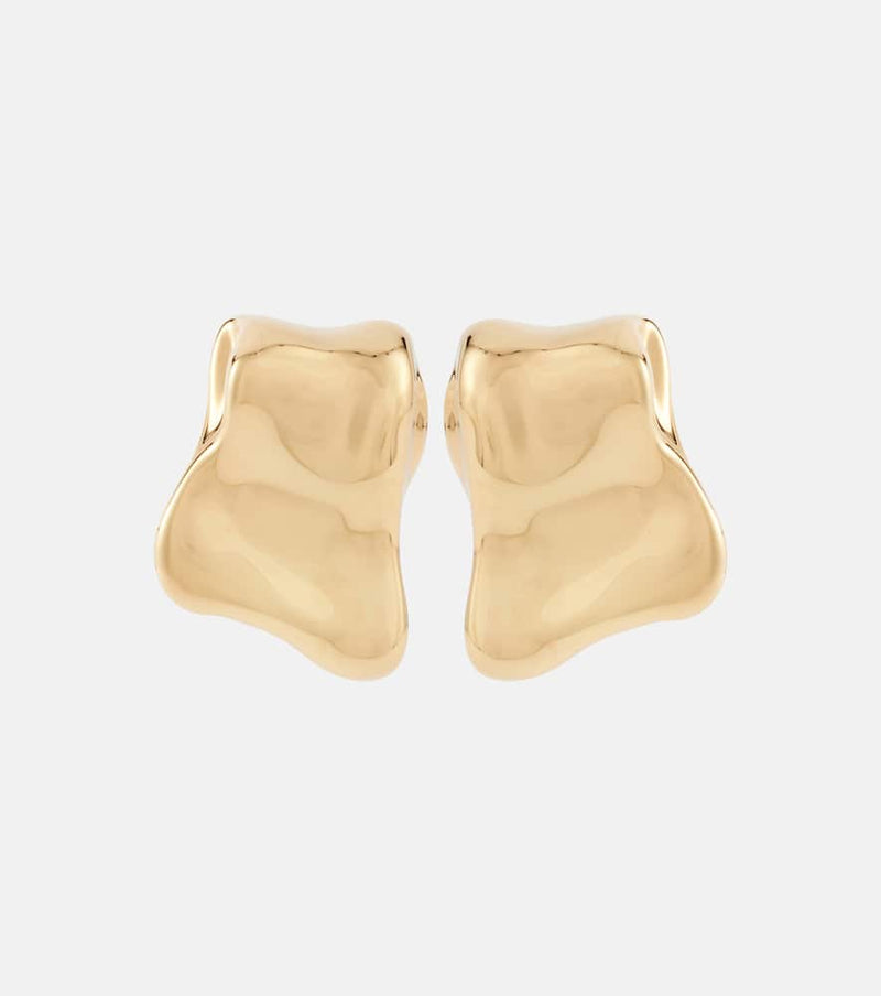 Oscar de la Renta Sculpted clip-on earrings