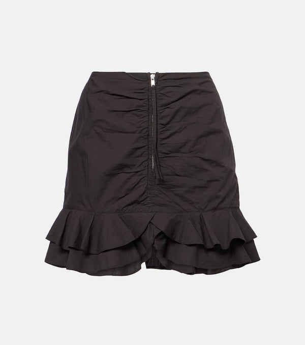 Marant Etoile Breenea ruffled cotton miniskirt