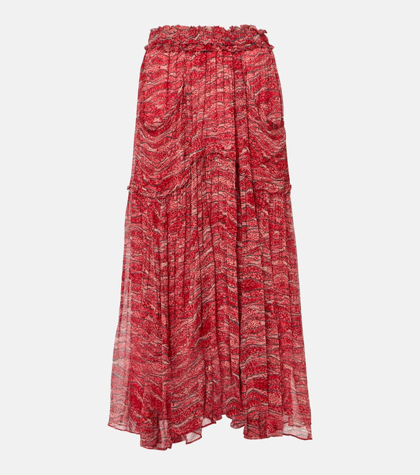 Marant Etoile Veronique chiffon maxi skirt