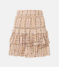Marant Etoile Naomi printed cotton voile miniskirt
